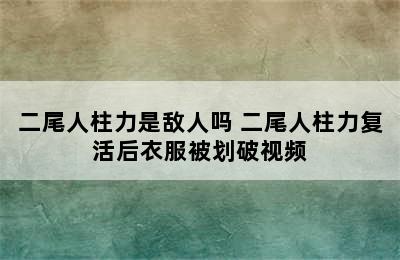 二尾人柱力是敌人吗 二尾人柱力复活后衣服被划破视频